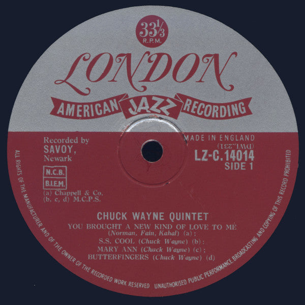 Chuck Wayne Quintet – Chuck Wayne Quintet, image 3