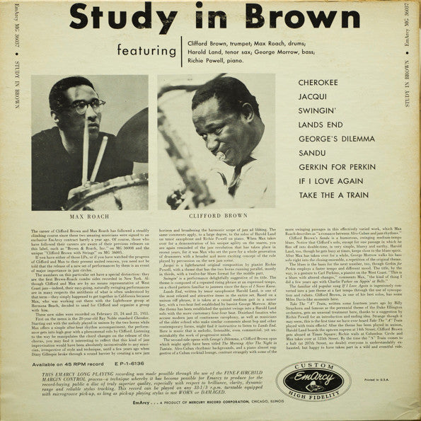 Clifford Brown And Max Roach – Study In Brown, image 2