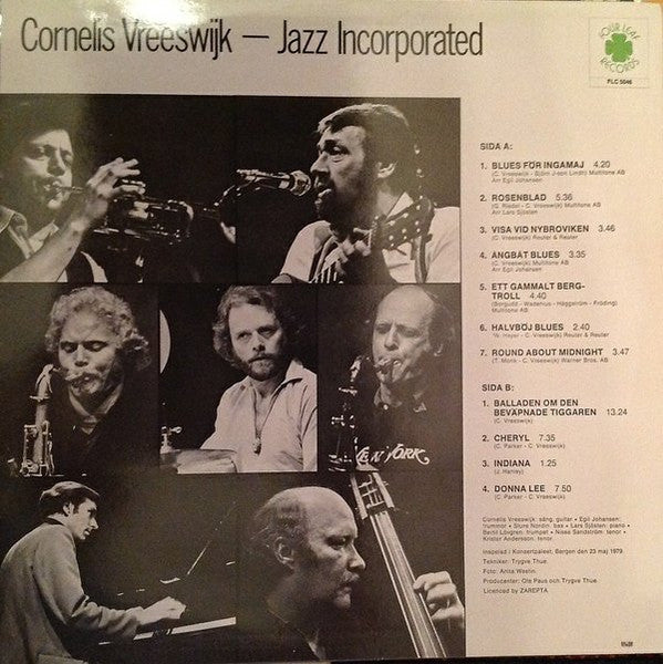 Cornelis Vreeswijk – Jazz Incorporated – Cornelis Vreeswijk – Jazz Incorporated, image 2