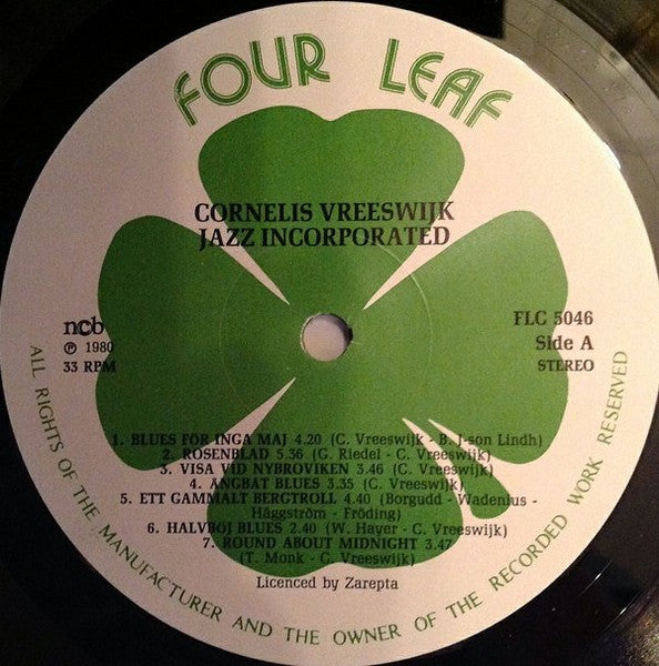 Cornelis Vreeswijk – Jazz Incorporated – Cornelis Vreeswijk – Jazz Incorporated, image 3