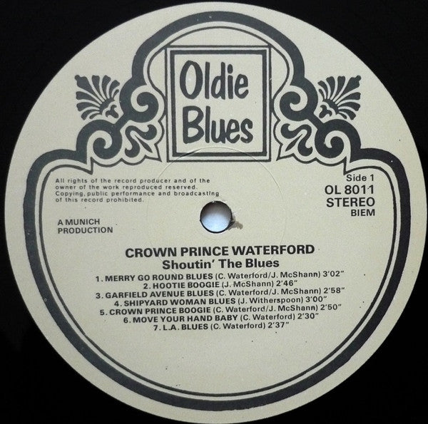 Crown Prince Waterford With Jay McShann And Pete Johnson – Shoutin' The Blues - Complete Recordings, image 3