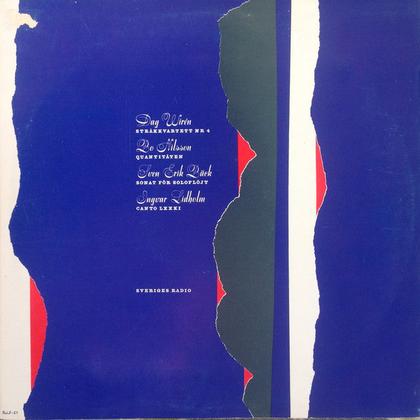 Front cover of Dag Wirén / Bo Nilsson / Sven-Erik Bäck / Ingvar Lidholm – Ny Svensk Kammarmusik, Sveriges Radio, Sweden, 1960