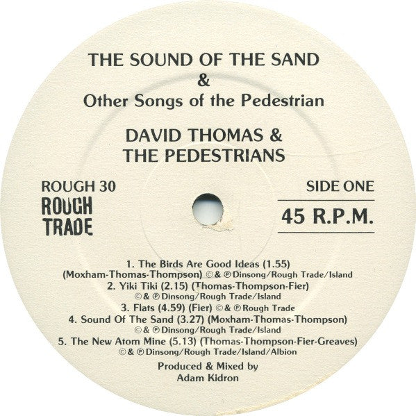 David Thomas & The Pedestrians – The Sound Of The Sand And Other Songs Of The Pedestrian, image 3