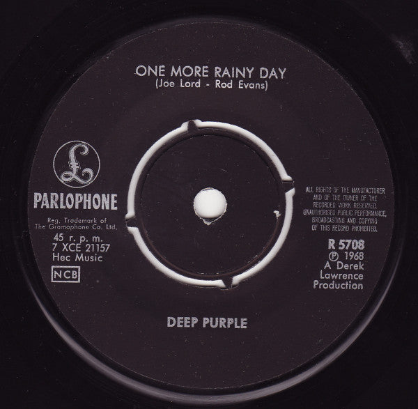 Deep Purple – Hush / One More Rainy Day, image 4
