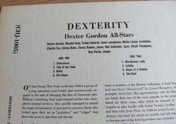Dexter Gordon All Stars – Dexterity, image 5