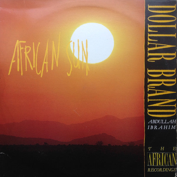 Front cover of Dollar Brand / Abdullah Ibrahim – African Sun, Kaz Records, UK, 1988