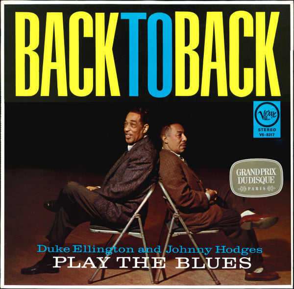 Front cover of Duke Ellington & Johnny Hodges – Back To Back (Duke Ellington And Johnny Hodges Play The Blues), Verve Records, Germany