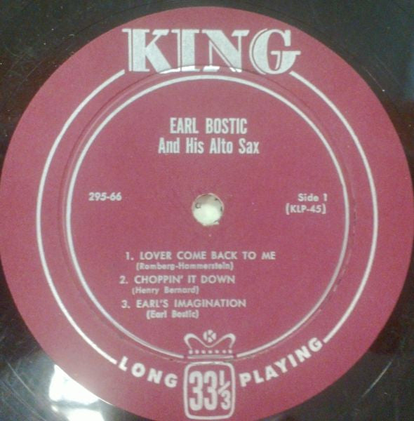 Earl Bostic – Earl Bostic And His Alto Sax (Vol. 3), image 2