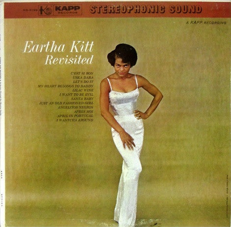 Front cover of Eartha Kitt – Revisited, Kapp Records, US, 1960