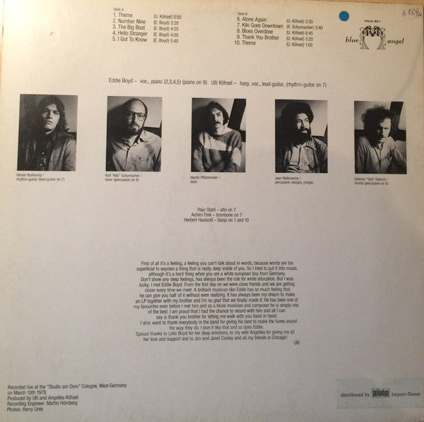 Eddie Boyd, Ulli's Blues Band – Hand In Hand, image 2