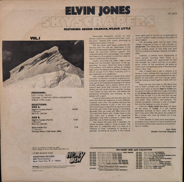 Elvin Jones – Skyscrapers - Vol. 1, image 2