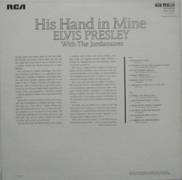 Elvis Presley – His Hand In Mine, image 2