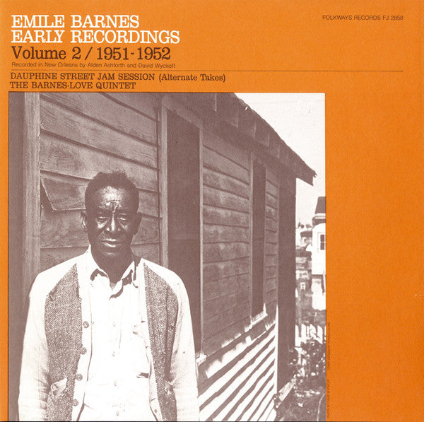 Front cover of Emile Barnes – Early Recordings Volume 2 / 1951 - 1952, Folkways Records, USA & Canada, 1983