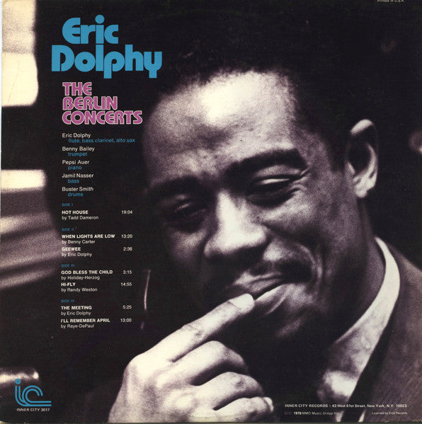Eric Dolphy – The Berlin Concerts, image 3