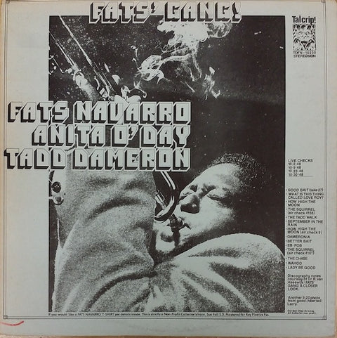 Front cover of Fats Navarro, Anita O'Day, Tadd Dameron – Fats' Gang, Talcrip!
