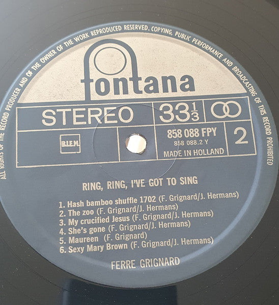 Ferre Grignard – Ring, Ring, I've Got To Sing, image 4