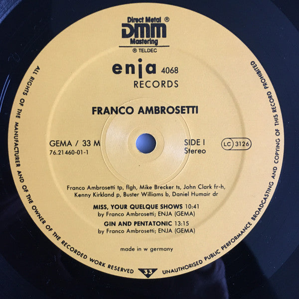 Franco Ambrosetti, Michael Brecker, John Clark, Kenny Kirkland, Buster Williams, Daniel Humair – Wings, image 3