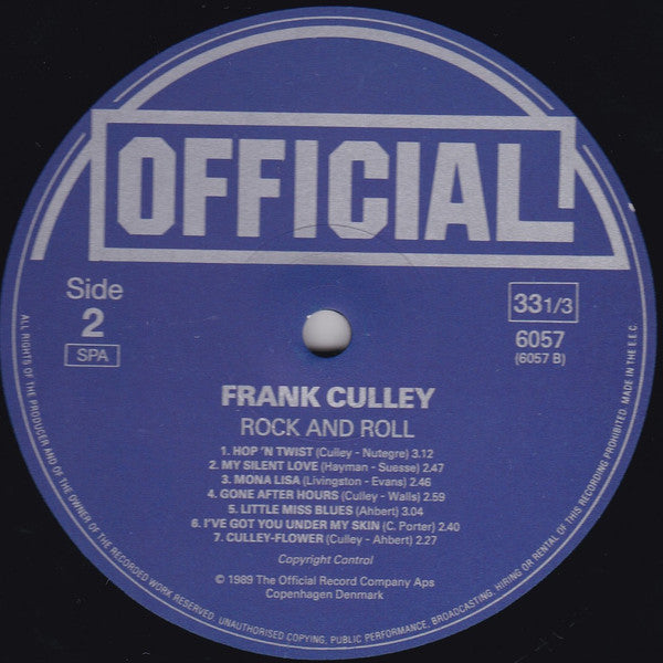 Frank Culley – Rock And Roll, image 4