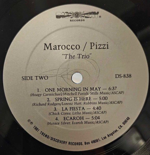 Frank Marocco And Ray Pizzi – The Trio, image 4