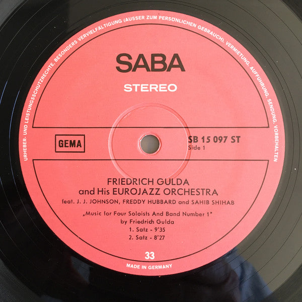 Friedrich Gulda - Jay Jay Johnson / Freddie Hubbard / Sahib Shihab – Music For 4 Soloists And Band No.1, image 5
