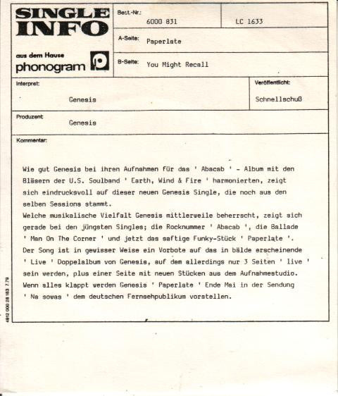 Genesis – Paperlate, image 5