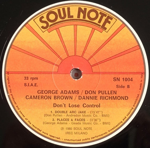 George Adams - Don Pullen – Don't Lose Control, image 4