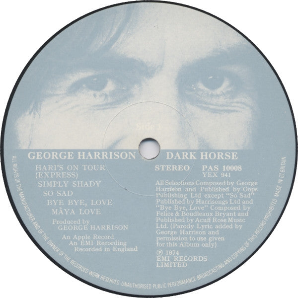 George Harrison – Dark Horse, image 4