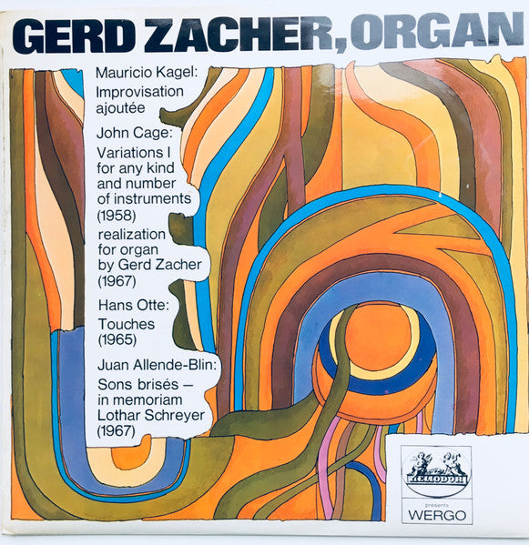 Front cover of Gerd Zacher – Gerd Zacher, Organ, Heliodor, UK, 1970