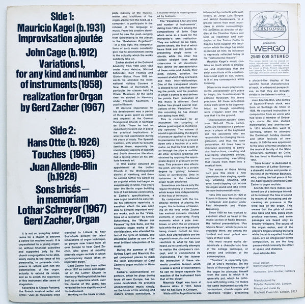 Gerd Zacher – Gerd Zacher, Organ, image 2