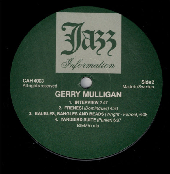 Gerry Mulligan – In Sweden, image 4