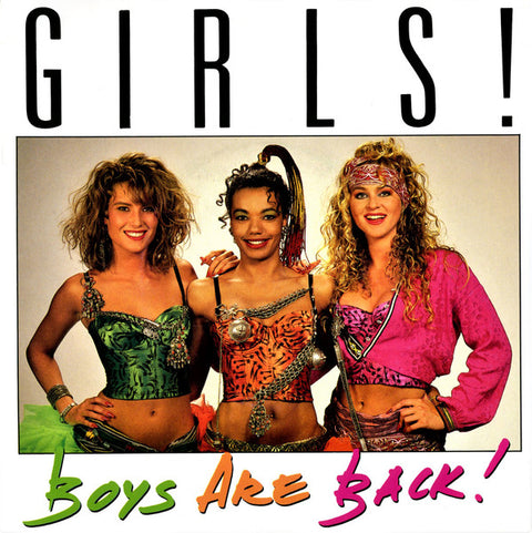 Front cover of Girls! – Boys Are Back, Alpha Records, Sweden, 1987
