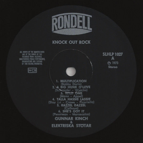 Gunnar Kinch & Elektriska Stötar – Knock Out Rock, image 2