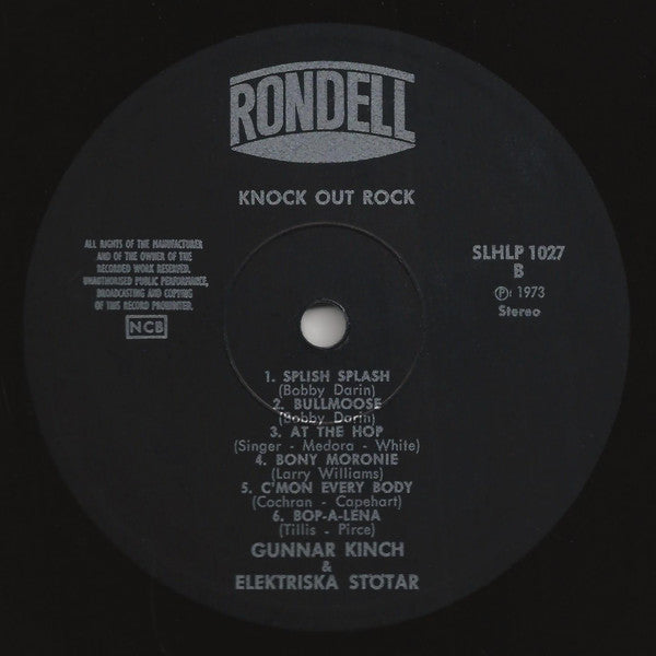 Gunnar Kinch & Elektriska Stötar – Knock Out Rock, image 3