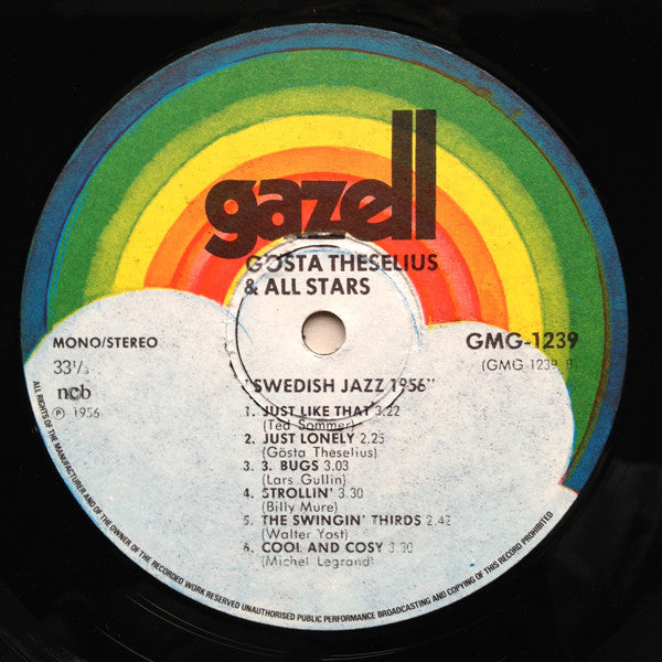 Gösta Theselius & All Stars – Swedish Jazz 1956, image 3