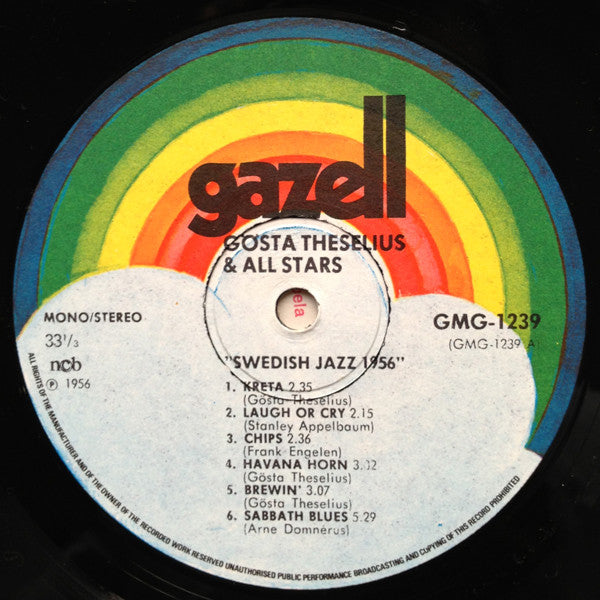 Gösta Theselius & All Stars – Swedish Jazz 1956, image 4