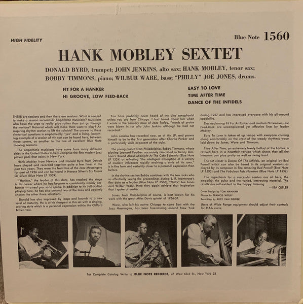 Hank Mobley Sextet – Hank, image 2