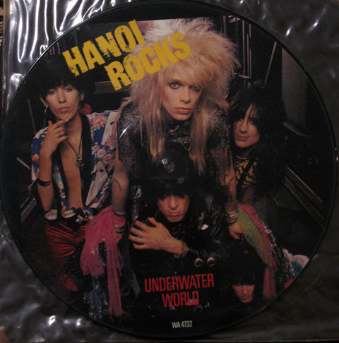 Front cover of Hanoi Rocks – Underwater World, CBS, UK, 1984