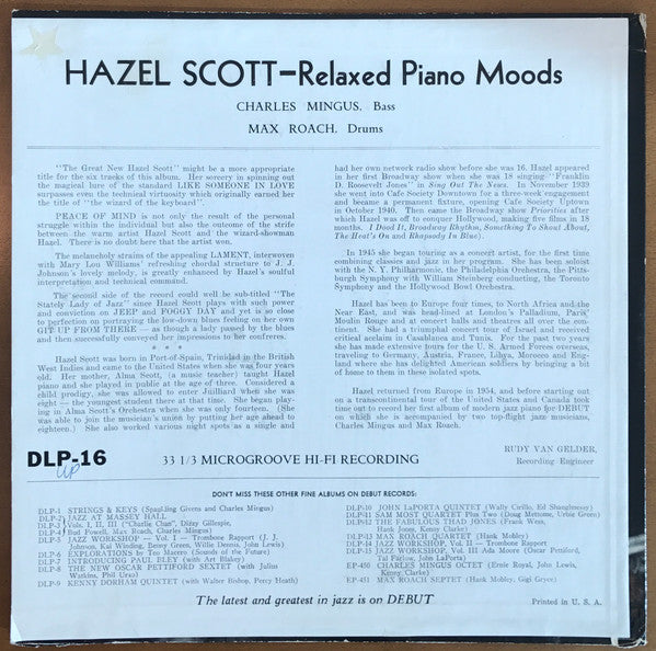 Hazel Scott – Relaxed Piano Moods, image 2