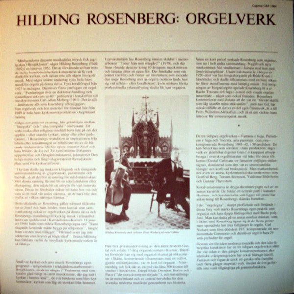 Hilding Rosenberg, Alf Linder – Orgelverk, image 3