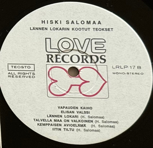 Hiski Salomaa – Lännen Lokarin Kootut Teokset, image 3
