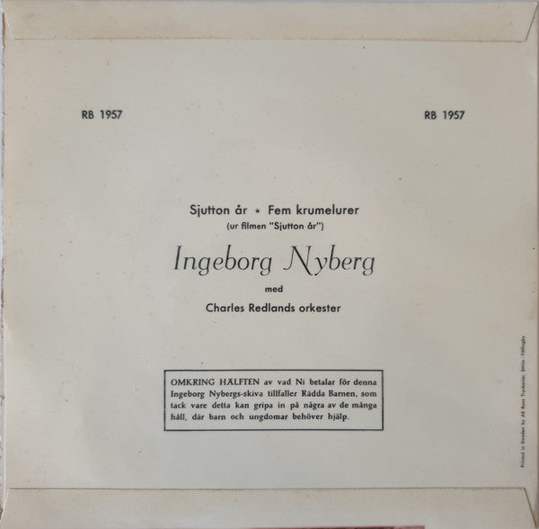 Ingeborg Nyberg – Sjutton År / Fem Krumelurer, image 2