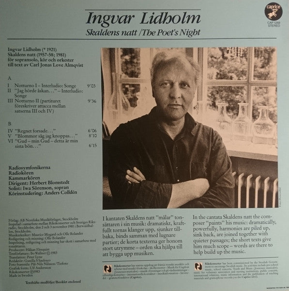 Ingvar Lidholm – Skaldens Natt = The Poet's Night, image 2