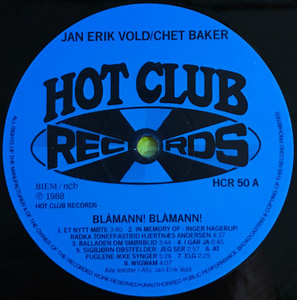 Jan Erik Vold Og Chet Baker – Blåmann! Blåmann!, image 5