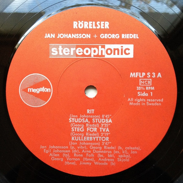 Jan Johansson / Georg Riedel – Rörelser, image 3