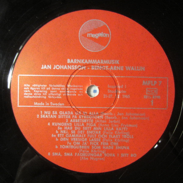 Jan Johansson & Bengt-Arne Wallin – Barnkammarmusik, image 3