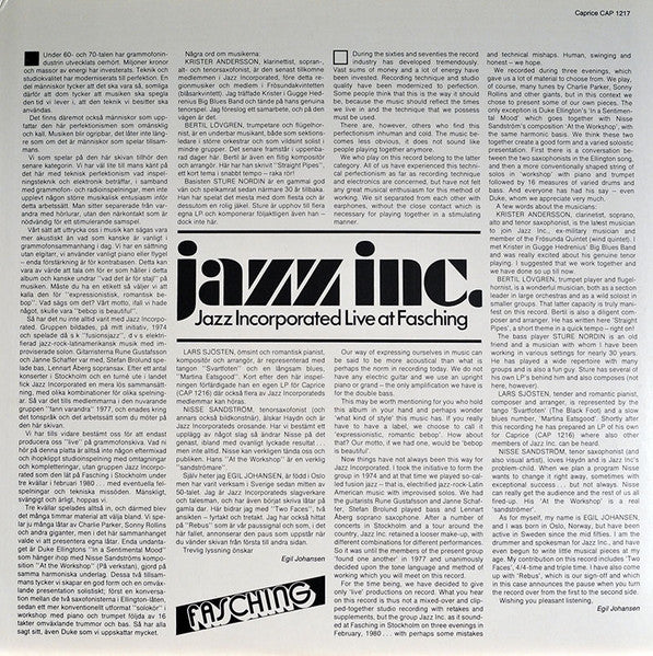Jazz Inc. – Live At Fasching, image 3