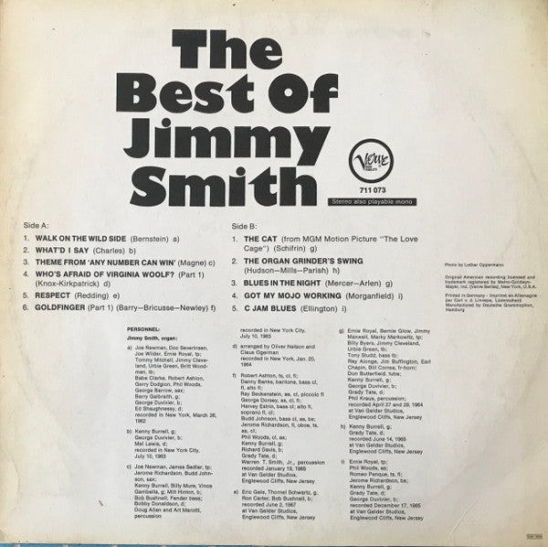 Jimmy Smith – The Best Of Jimmy Smith, image 2