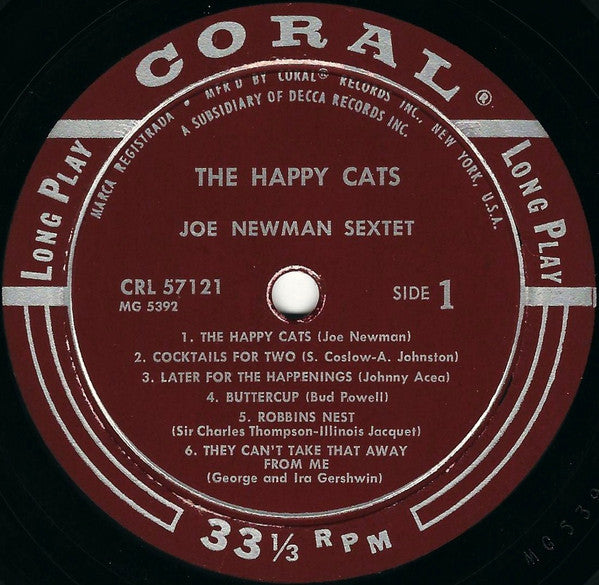 Joe Newman Sextet – The Happy Cats, image 3