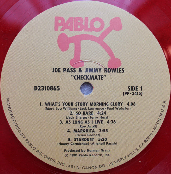 Joe Pass & Jimmy Rowles – Checkmate, image 3