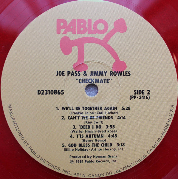 Joe Pass & Jimmy Rowles – Checkmate, image 4